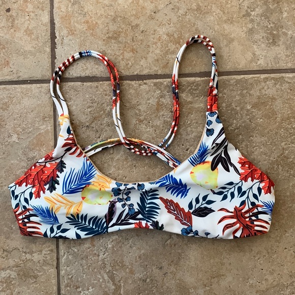 Large Tropical Bikini Top - Picture 1 of 4